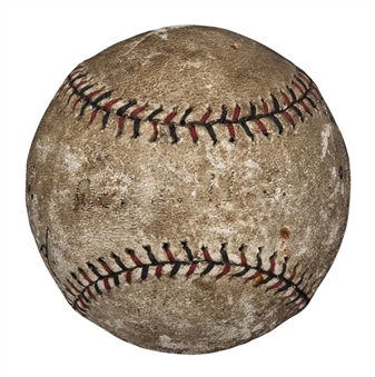 1925 World Series Game Used Baseball (MEARS)